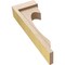 Ekena Millwork 3"W x 6"D x 18"H Thin Emerson Rough Cedar Woodgrain TimberThane Corbel, Primed Tan CORUR03X06X18EMRRCPR - alternate 6